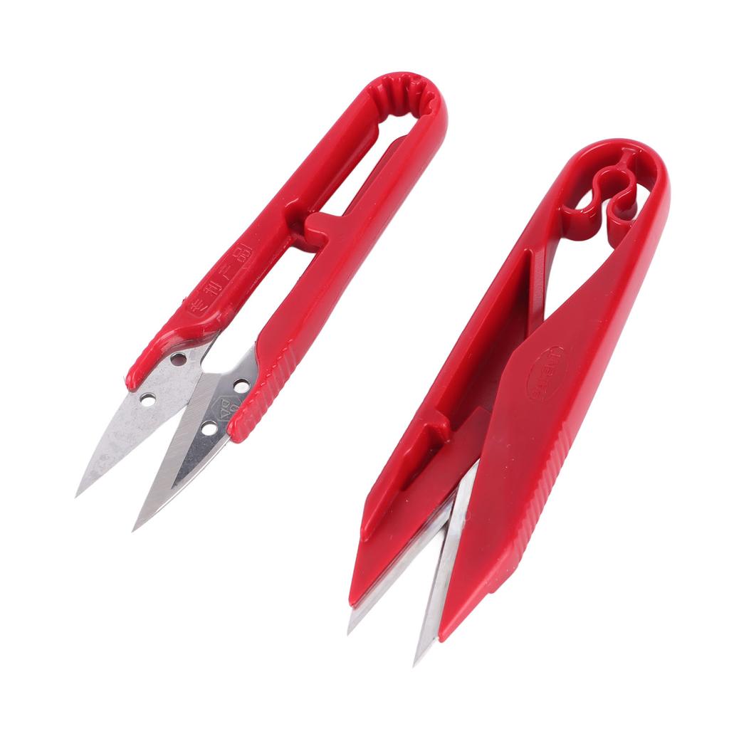 12pcs U Shaped Scissors Professional Stainless Steel Threading Scissors for Needlework Craft Art Work Manual Handicraft   Tool