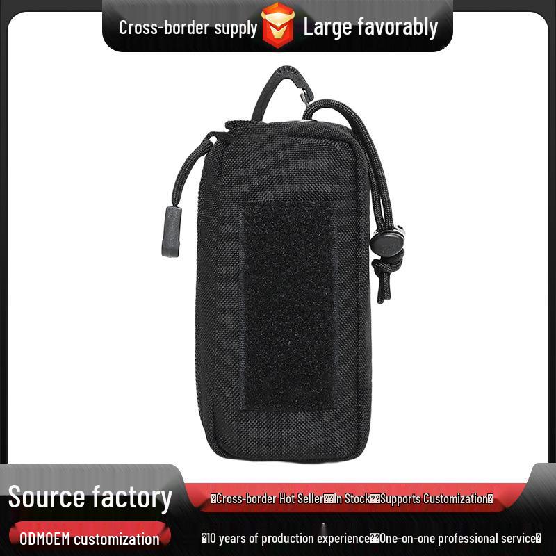 Tactical 1000D MOLLE Key Pouch: Outdoor Waist Hanging Coin Purse, EDC Mini Zipper Pack