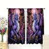 New Year purple noble dragon pattern printed curtains   bedroom and living room   home decoration   room decoration