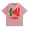 Portland Frogs Dont Obey Meme T Shirt Resist Portland Frog Resist Funny Tshirts Unisex Women Casual Cotton Oversized Tshirt