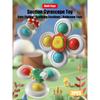 3 Peças/Conjunto Ventosa Giratória Desenho Animado Animal Spinner Brinquedos Crianças Janela Bebê Cadeira Alta Mesa Viagem Brinquedo de Banho para Crianças Presente