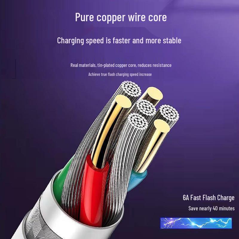 66W Charger for Huawei Super Fast Charging, 3C Certified Type-C Charging Head Set.