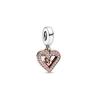 Rose Gold Plated Heart Pendant Women Jewelry Silver 788693C01