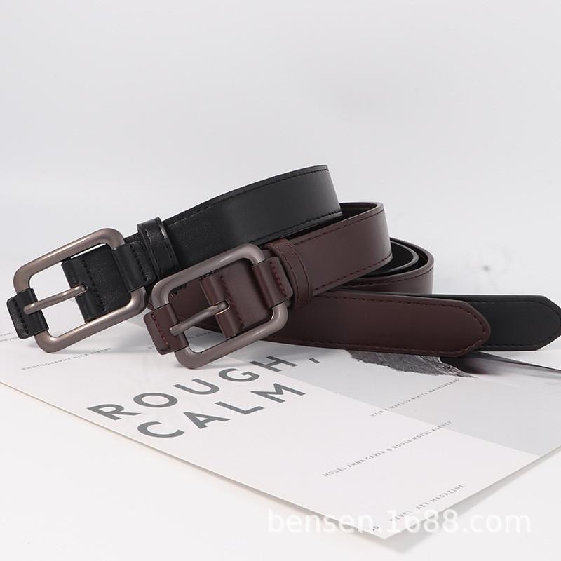 Cool Black Edgy Jeans Belts Student Waistband Adjustable Length Young Adult