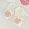 Female Summer Thin Color Matching Shallow Mouth Invisible Non Slip Heel Socks