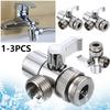 3-weg Spoelbak Splitter Afscheider Kraan Connector Lekvrij Kraan Splitter Waterafscheider voor Douche/Spoelbak/Wastafel 1-3 STuks