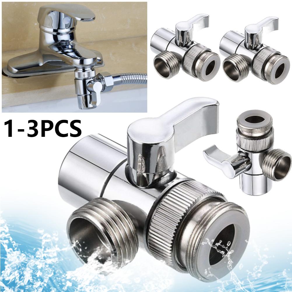 3-weg Spoelbak Splitter Afscheider Kraan Connector Lekvrij Kraan Splitter Waterafscheider voor Douche/Spoelbak/Wastafel 1-3 STuks