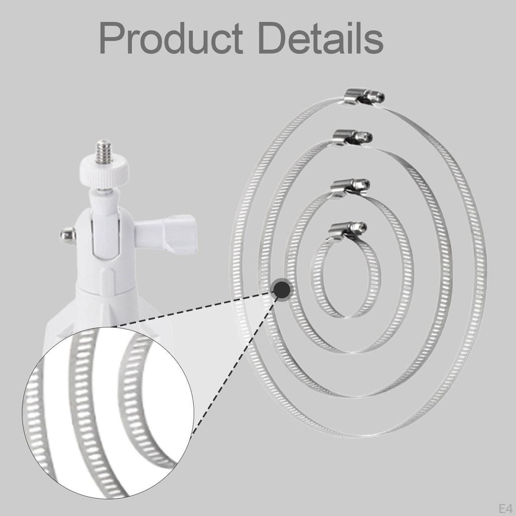 Camera Mount Pipe Mounting Bracket Clamp Easy Installation Adjustable Professional Sturdy