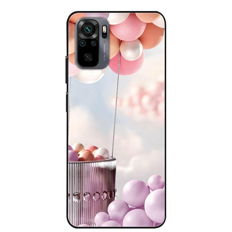 For Xiaomi Redmi Note 10s Case Shockproof Silicone Cartoon Soft Cover for Redmi Note 10 Pro Phone Cases Note10 4G 10T 5G 10 S