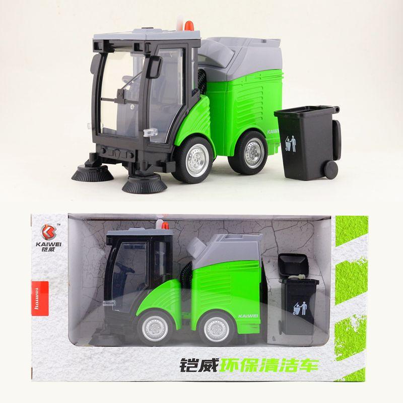 Truck Childrens Garbage Car Model Alloy Toy With Inertia Control Collectors For