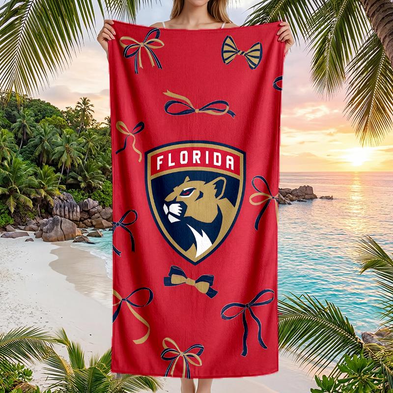 Florida Panthers Fashion Beach Towel: Ideal for Summer Adventures Soft, Absorbent and Quick Drying Suitable for Swimming and Bathing