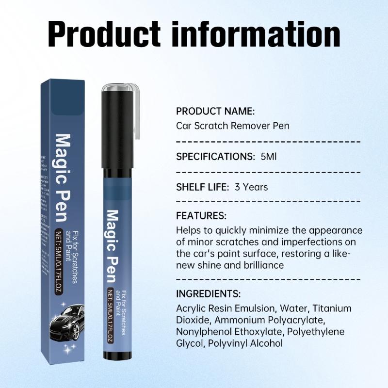 Universal Car Surfaces Paint Maintenance Pen Touch Up Pen for Scratch Remove Repair Paint Pen 5ML Car Scratch Remover