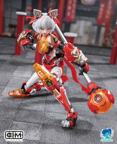 PLATZ/MONO/E-model 1/12 Scale Armored Girl: Lion the Awakened Lion (Includes 1 each of Base Ver. and Armed Ver.) Plastic Model Kit EM2024002