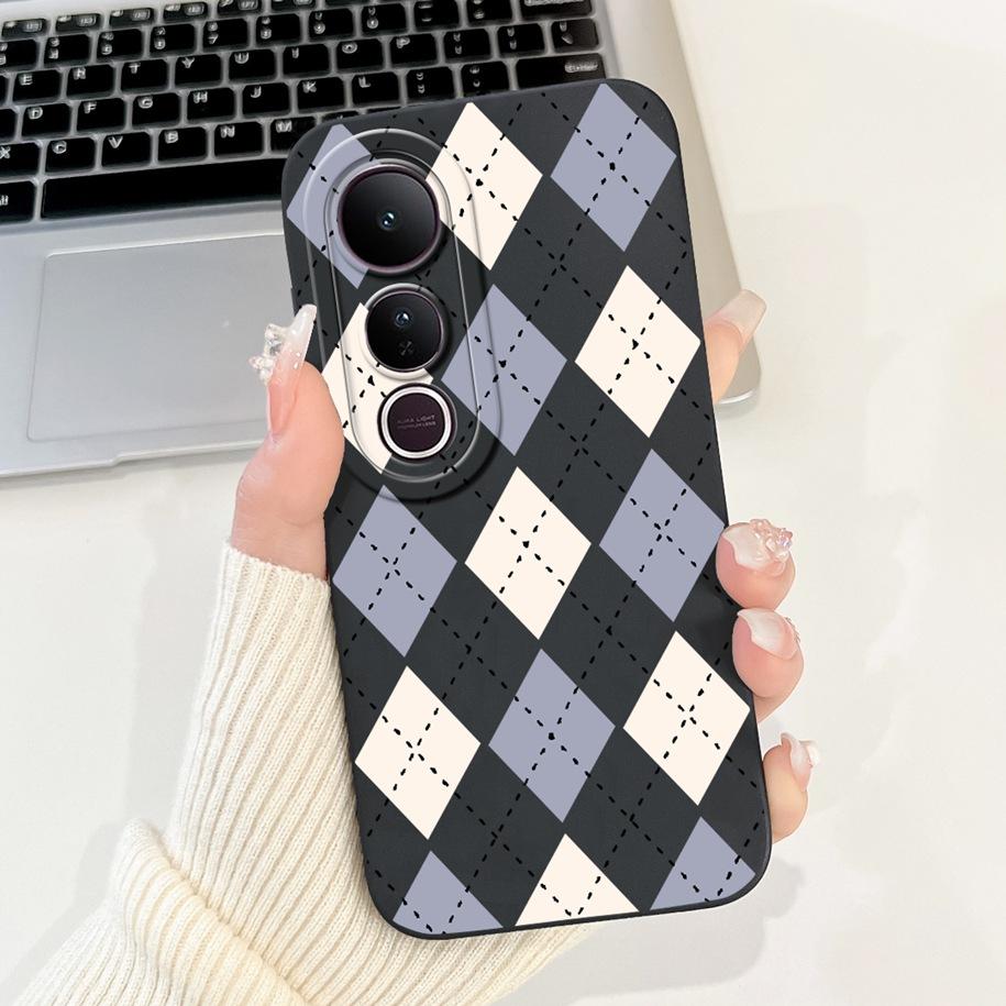 Pro Vivo V50 Lite 4G Pouzdro V2441 Kryt Luxusní Mašlička Malované Měkké Tekuté Silikonové Pouzdro na Telefon Pro Vivo V50 5G V 50 V50Lite Fundas
