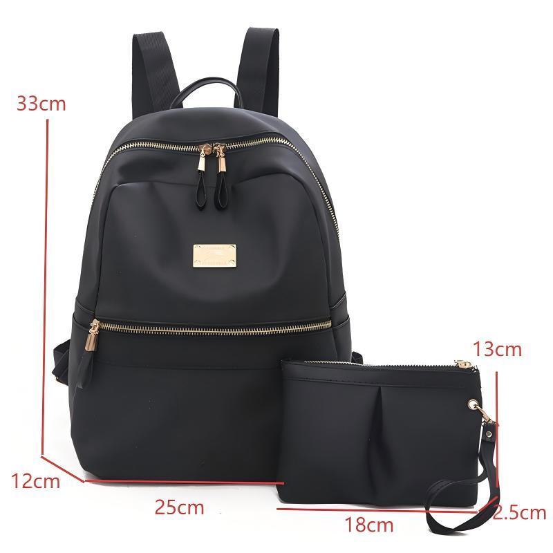 Простой рюкзак Универсальный повседневный рюкзак с портативной маленькой сумкой Минималистичный большой вместимости Однотонные студенческие сумки 1580₽