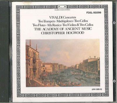 CD HOGWOOD - Vivaldi Konzerte F35L50299 POLYDOR Japan Klassik Gebraucht