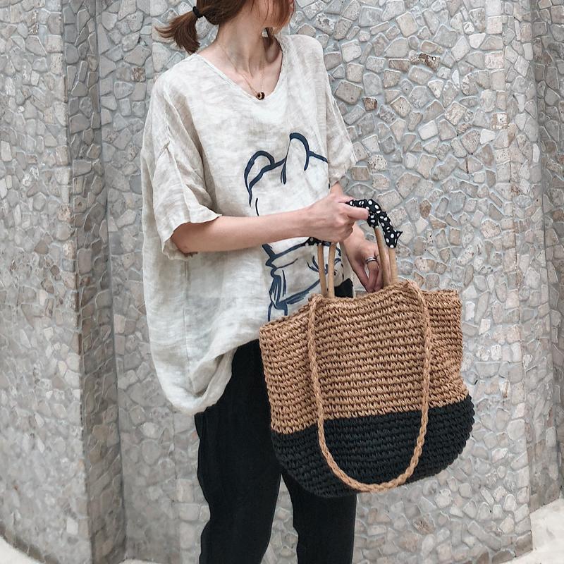 Dimanaf 2025 Women T-shirt Summer Linen Shirt Blouse Short Sleeve Fashion Tops Tees Loose Tees New Black Blouse