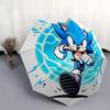 1pc Sonic Automatic Opening and Closing Umbrella - Lightweight 3-Fold Design, Suitable for Fans, Travel, Daily Use, Interesting Shape, Considerable Gi