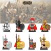 Premium Plastikbausteine Spielzeug X0164 Antike Römische Spartanische Kreuzfahrer Figuren Set X643-650