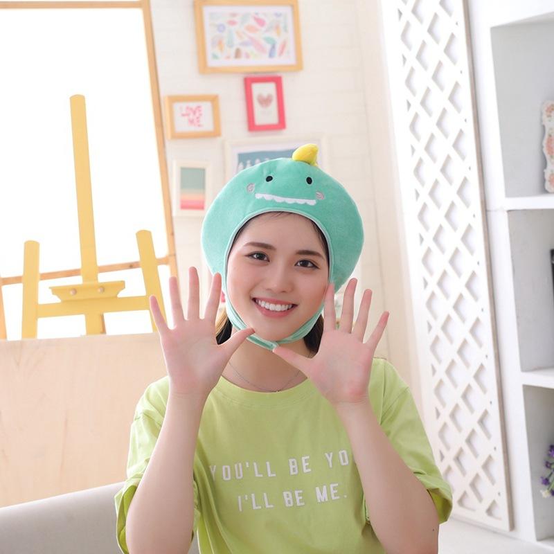 

Милый плюшевый, короткий капюшон-шапка динозавра, фотореквизит фотореквизит плюшевый капюшон 26*20CM0.1kg