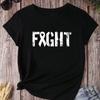Fight Cancer T-shirt, Lung Cancer Awareness Tee, White Ribbons for Supporters