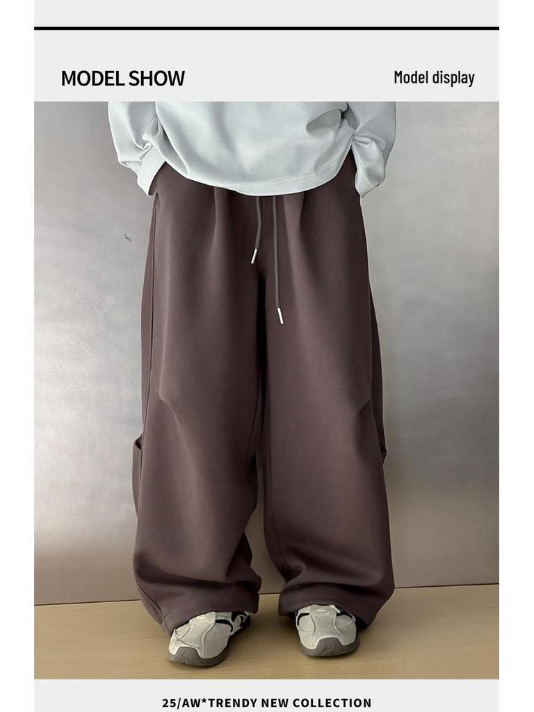 2025 Chlapecké trendy volné dlouhé kalhoty: Jarní/Podzimní Korejský Styl pro Střední a Velké Děti