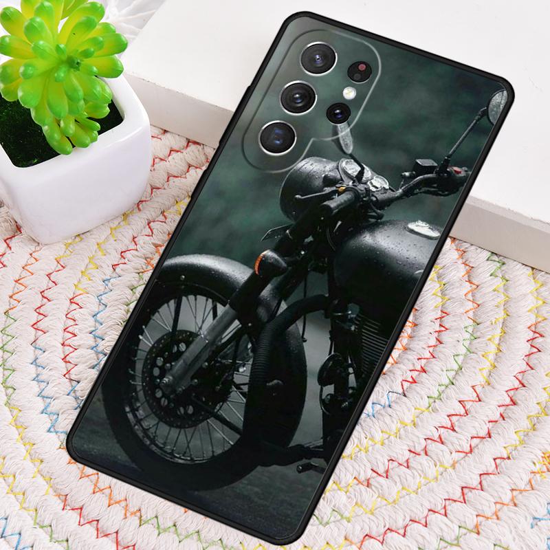 Moto Motorcycle Silicone Phone Case For Samsung Galaxy Note 10 Pro S26 S25 S24 S23 S22 S21 Plus S25Ultra Capa Cover