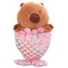 Simulation Mermaid Capybara Plush Cartoon Capibara Fluffty Doll Capybara Plush Toy  Home Decor