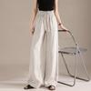 RAIN.CUN Women's Old Money Style Linen Wide-Leg Casual Pants