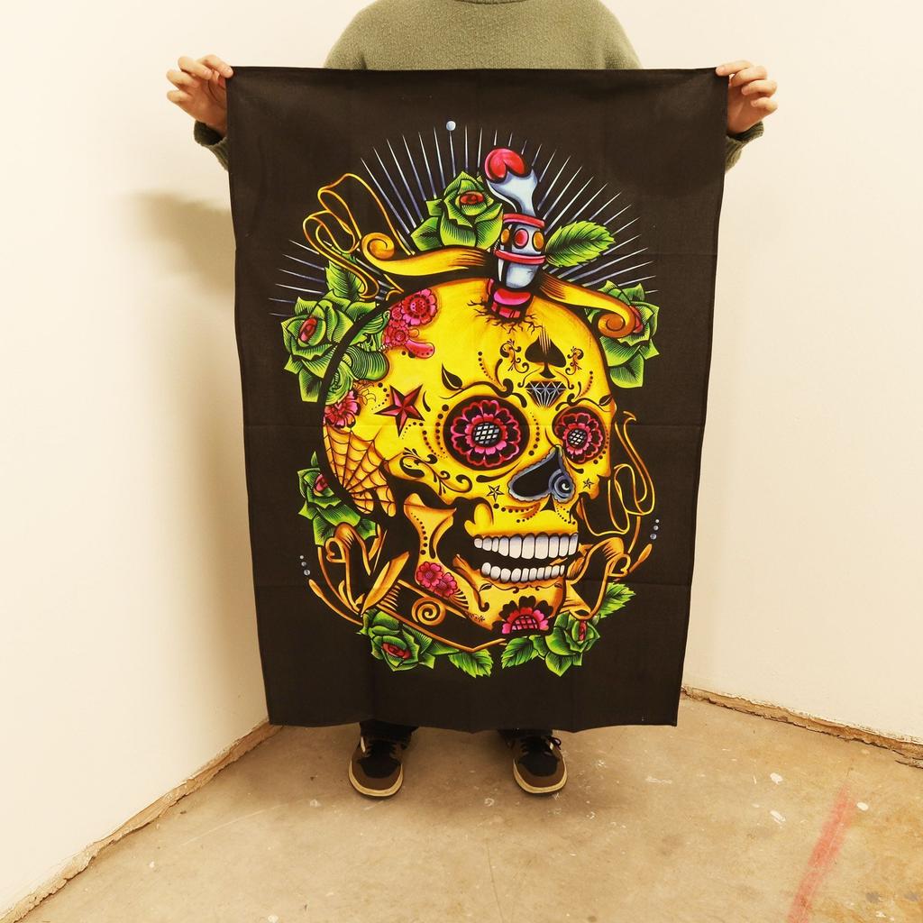 Cotton Wall Art (70x110cm) – Dead of the Dead Skull