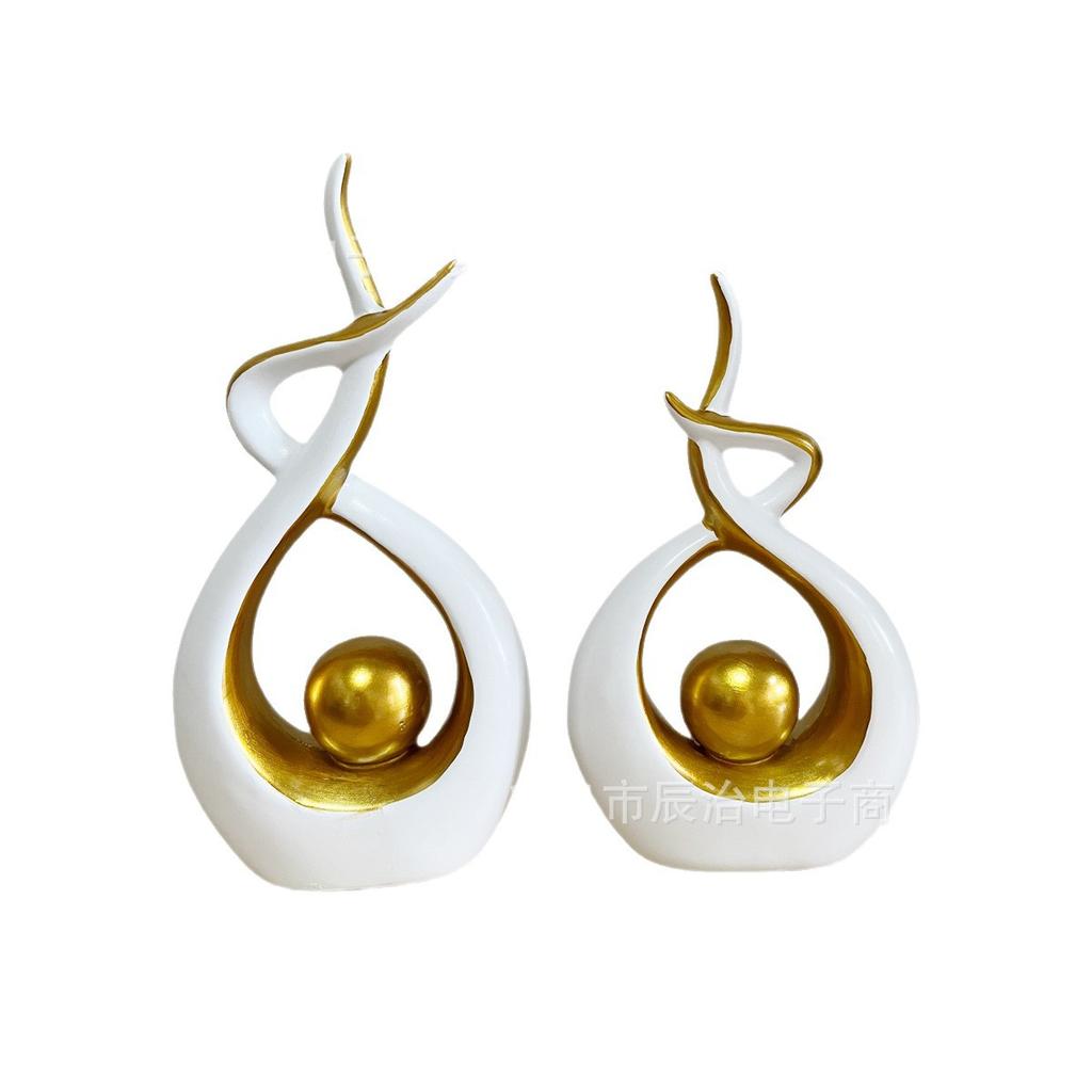 Fengsheng Shuiqi Creative Resin Ornament Modern Light Luxury Living Room TV Cabinet Decorative Home Ornament