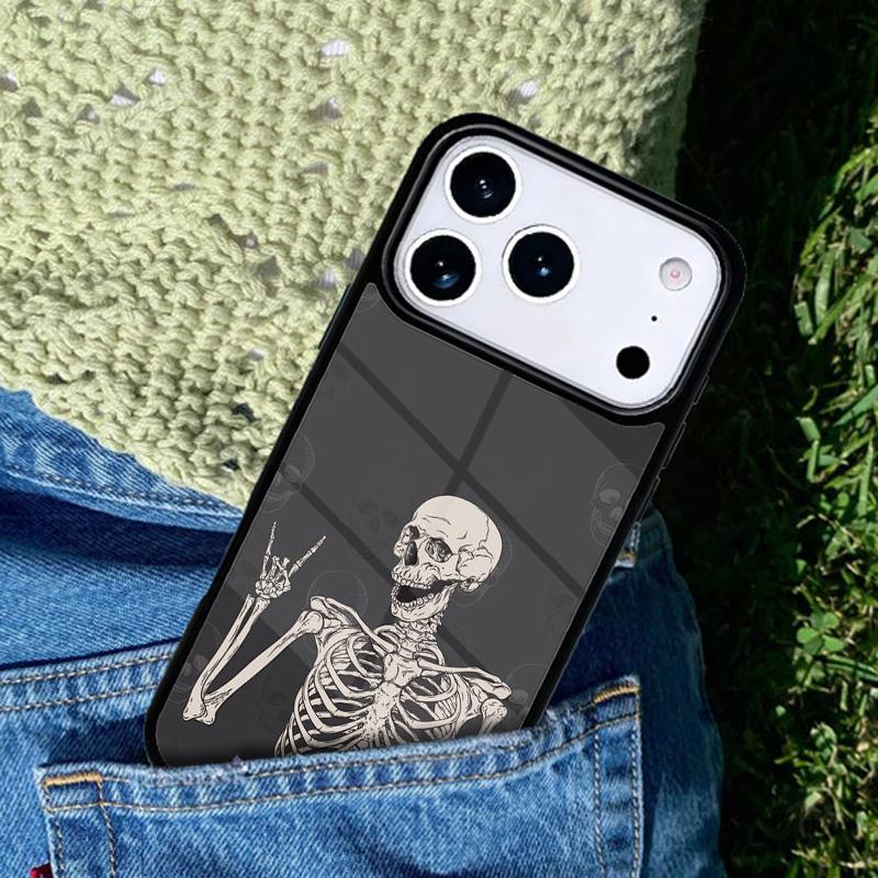 Horrible Skull Skeleton Phone Case Cover Compatible with for IPhone 17air 16e 15 14 13 12 11Pro Max 17 Air