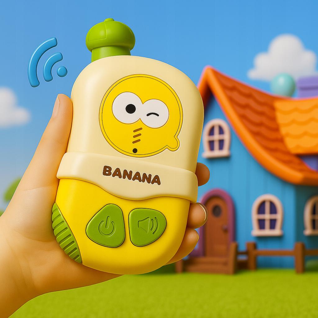 Zestaw Walkie Talkie Zabawkowy Telefon Banana Dźwięki Krótkofalówki Dzieci