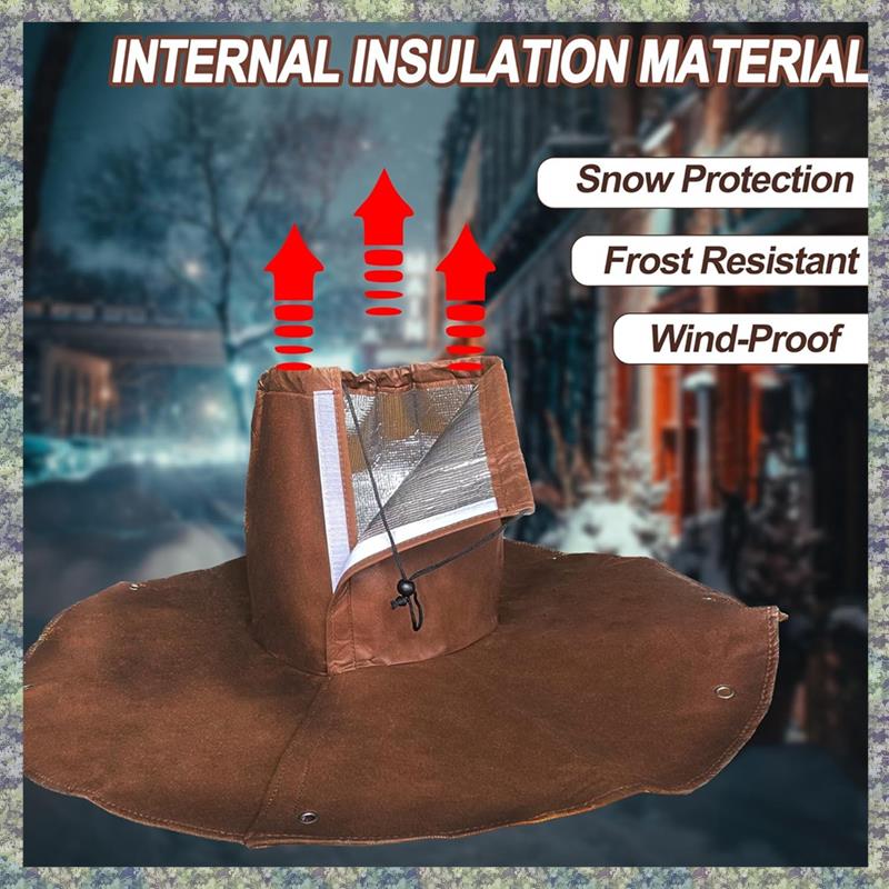 WON 2 Pack Winter Protection For Palm Trees Root - Palm Root Protection Bag, Thermal Plant Cover Protector With Drawstring