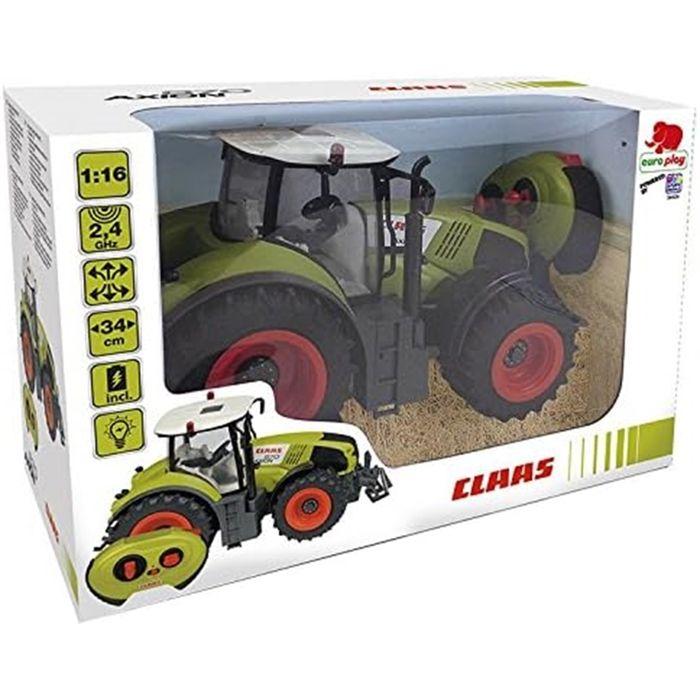 Tracteur jouet radiocommandé claas axion 870 1:16 - happy people - vert - pour enfant de 6 ans et plus