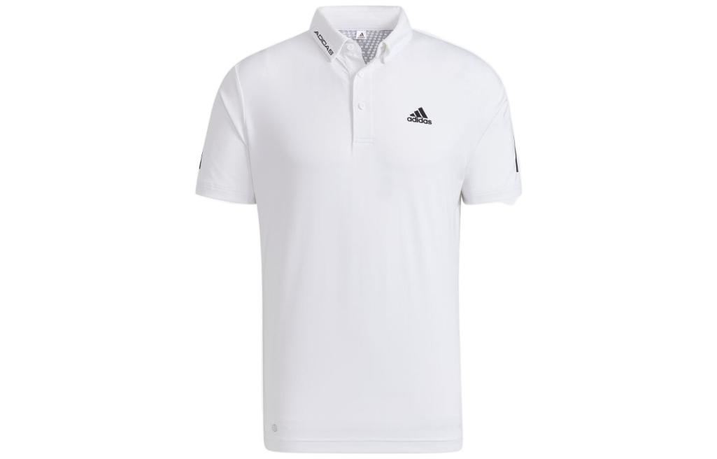 Мужская футболка-поло Adidas Белый воротник-поло Умеренный прямой крой HA3129 XXXL