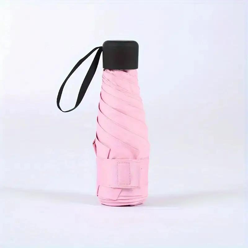 Portable Mini Sun Umbrella Small Pocket Rain UPF50 Travel Umbrella Vinyl Folding Umbrella UV Protection Sun Shade Pocket Parasol
