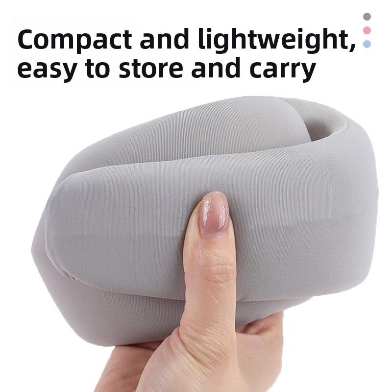 U-shaped Pillow Anti-bow Three-dimensional Neck Cover Neck Tilt Correction Latex Pillow Business Trip Flight High-speed Rail Nap Artifact