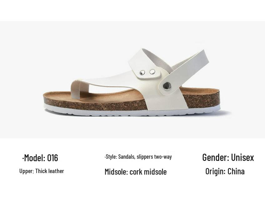 Papuci de vară cu plută în stil coreean și sandale de piele pentru bărbați și femei