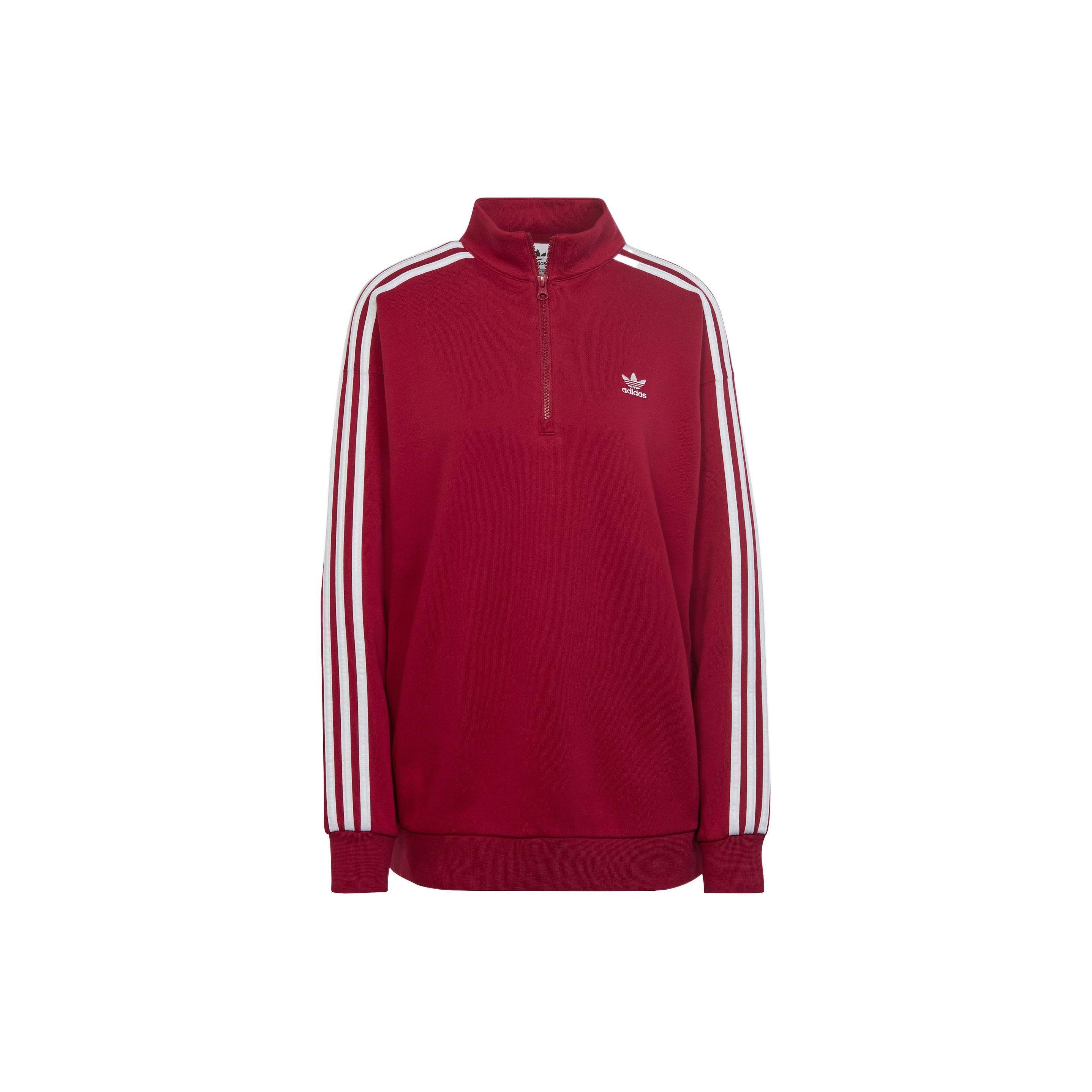 

Adidas Centre Stage Quarter-Zip Sweatshirt Women Legacy Burgundy II6086 XS