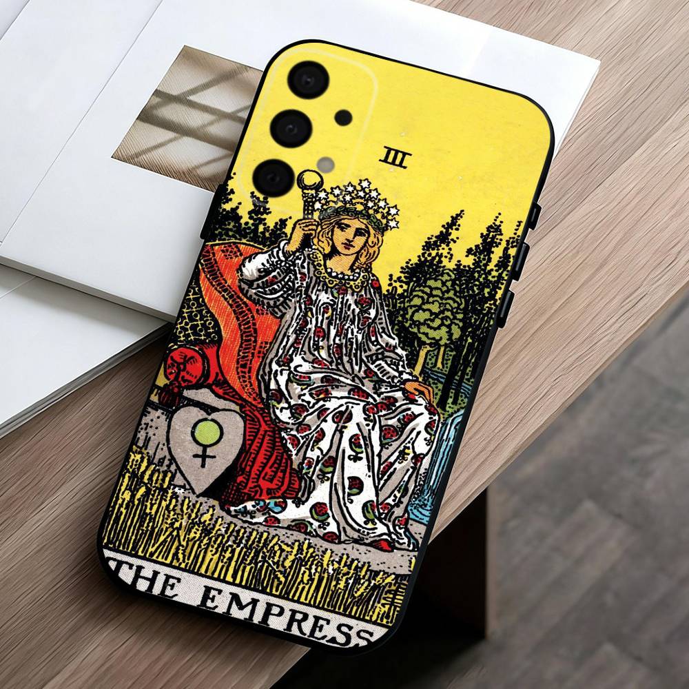 T-Tarot C-cards  Phone Case For Samsung Galaxy A73,A72,A71,A70,A53,A52,A51,Soft Silicone Black Cover