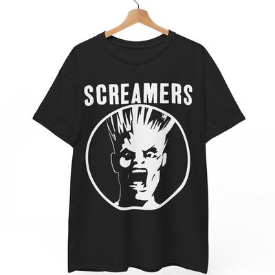 Screamers Shirt | Music Band Punk Hardcore Rock Tee | Tomata Du Plenty Synth Punk Graphic T-Shirt | LA Underground 77 Punk Merch