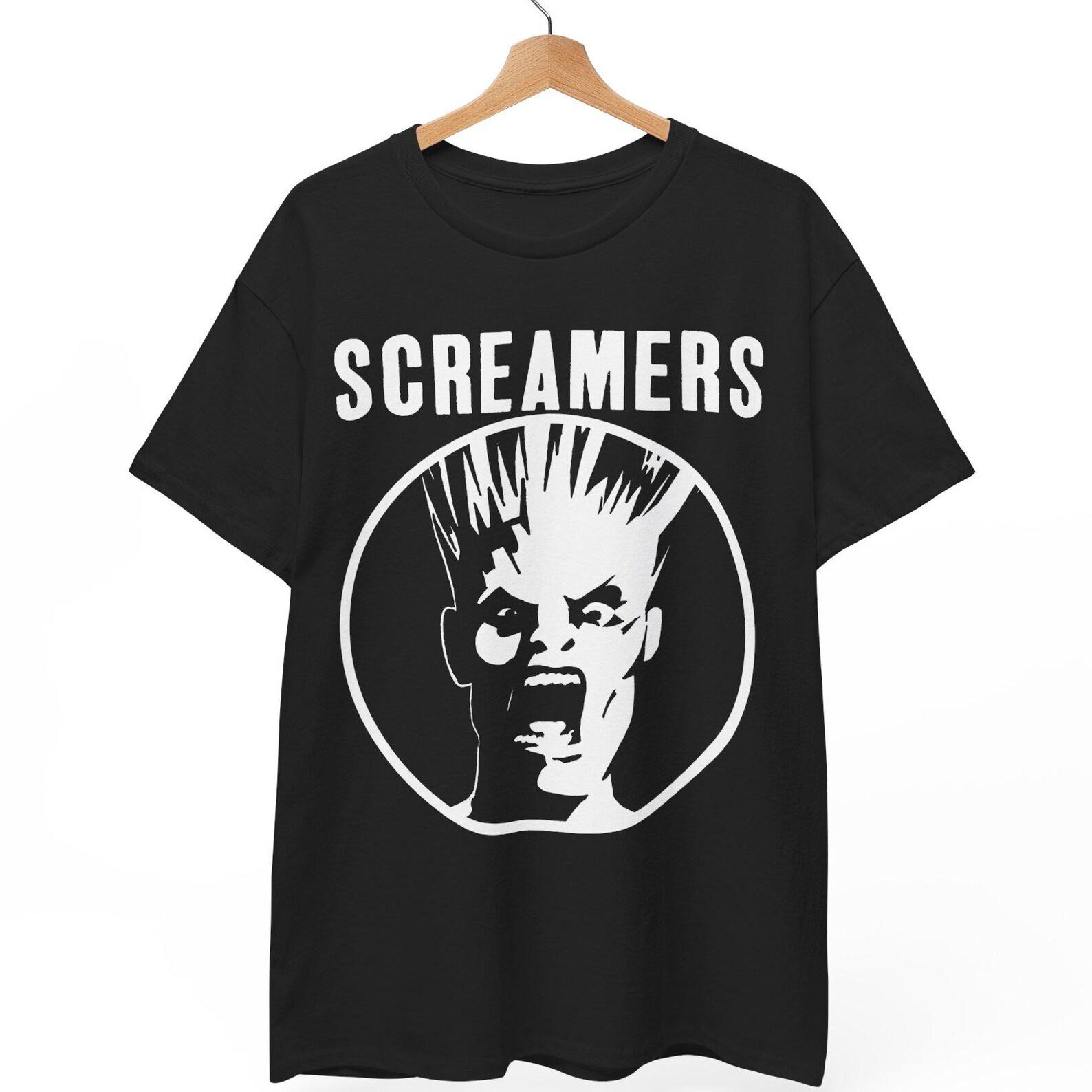 Screamers Shirt | Music Band Punk Hardcore Rock Tee | Tomata du Plenty Synth Punk Graphic T-Shirt | LA Underground 77 Punk Merch M