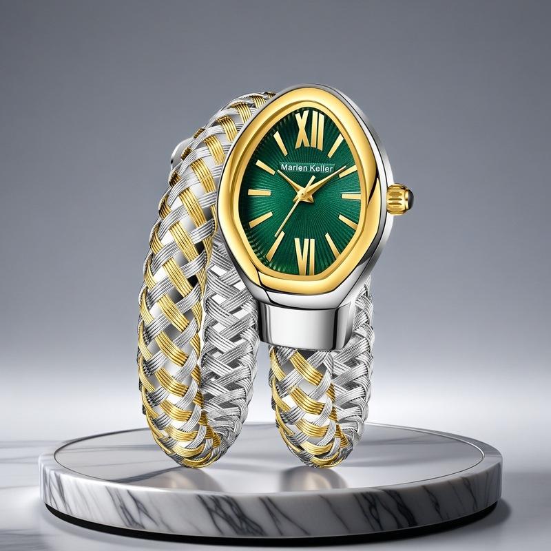 New Creative Snake Shape Women's Watches Luxury Quartz Fashion Ladies Bracelet Wristwatch Girls Gifts