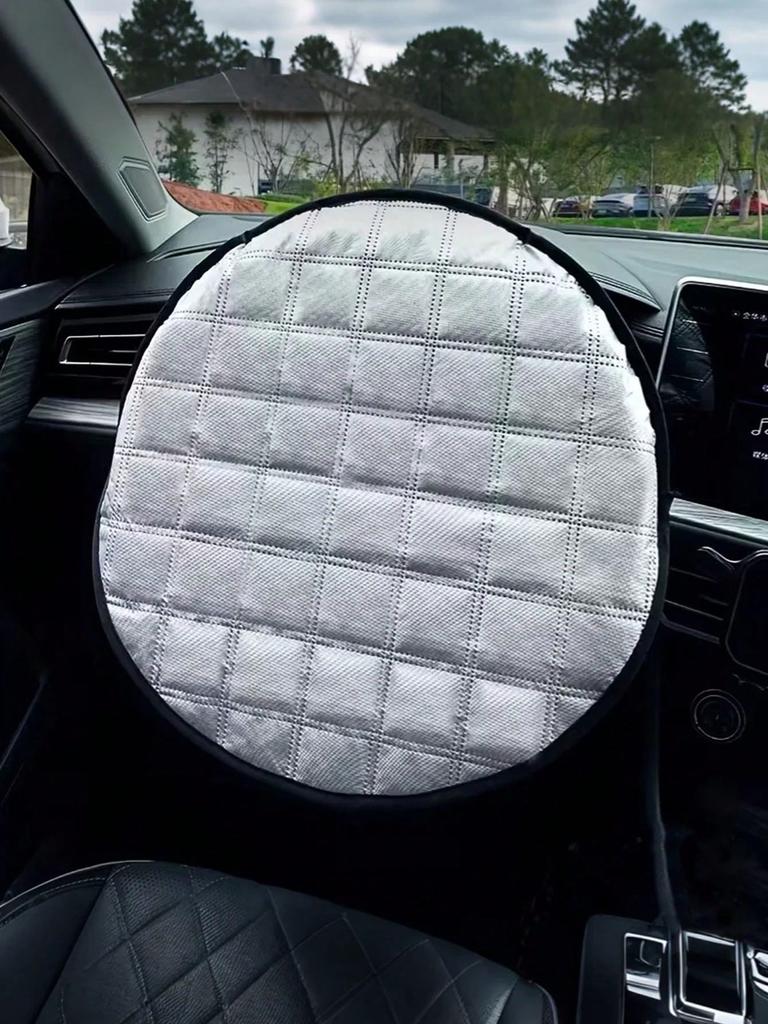 Universal Car Steering Wheel Sun Visor - Sun & Heat Insulation, Anti-Glare, Fits All Cars