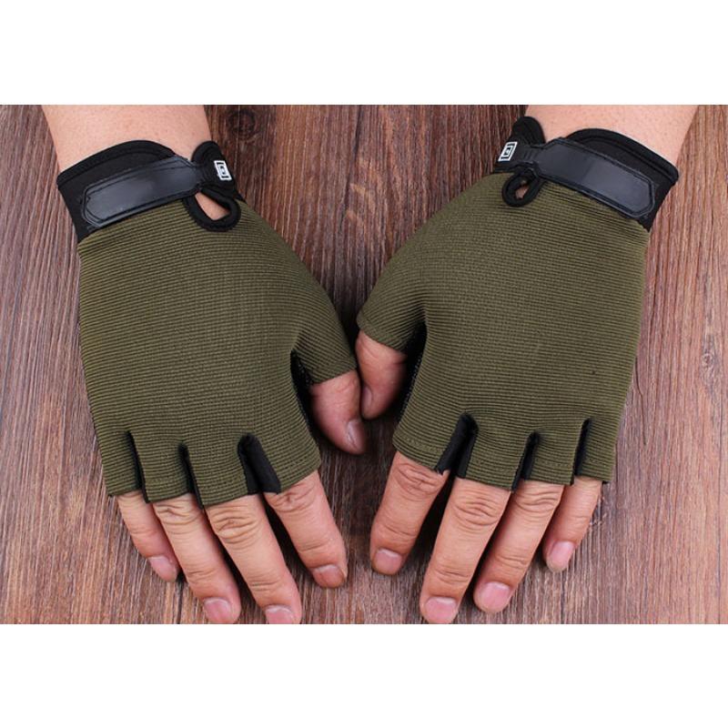 

Spring and Summer Outdoor Cycling Gloves Driving Thin Sunshade Tactics for Men and Women Fitness Half Finger Gloves XL