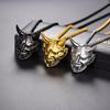 Fangs Demon for Head Pendant Necklace Hip-hop Pendant with Long Chain for Women