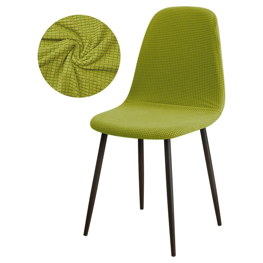 Solid Color Chair Cover Thickened Elastic Minimalist Dining Seat Cover Removable Washable Chair Slipcover Anti-dirty All Season