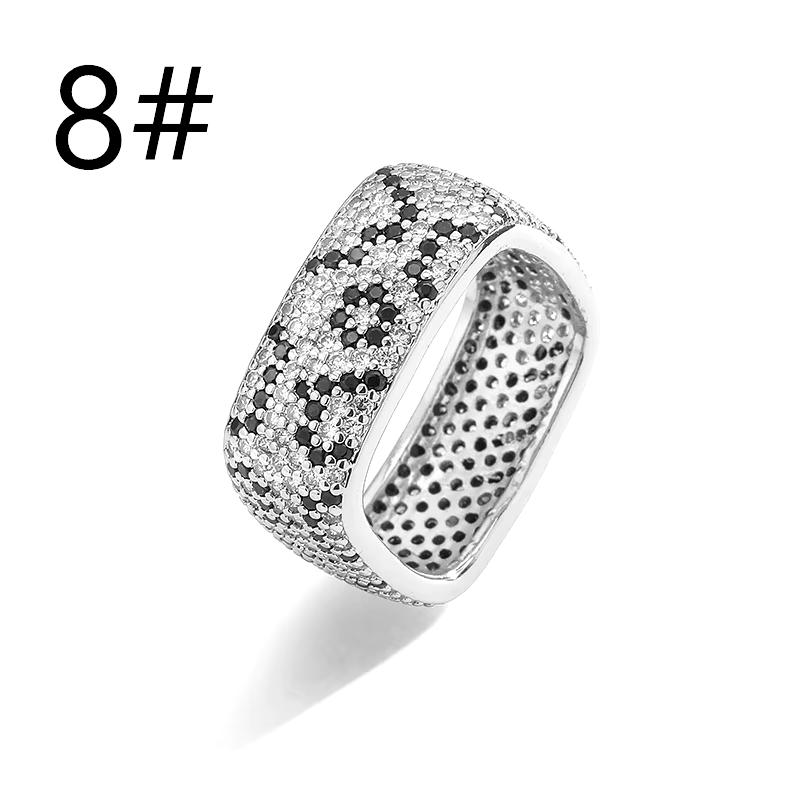

HECHENG,18K Golden Plated Leopard Print Earrings Square Ring with Cubic Zirconia Hip Hop Style for Men and Women Wholesale