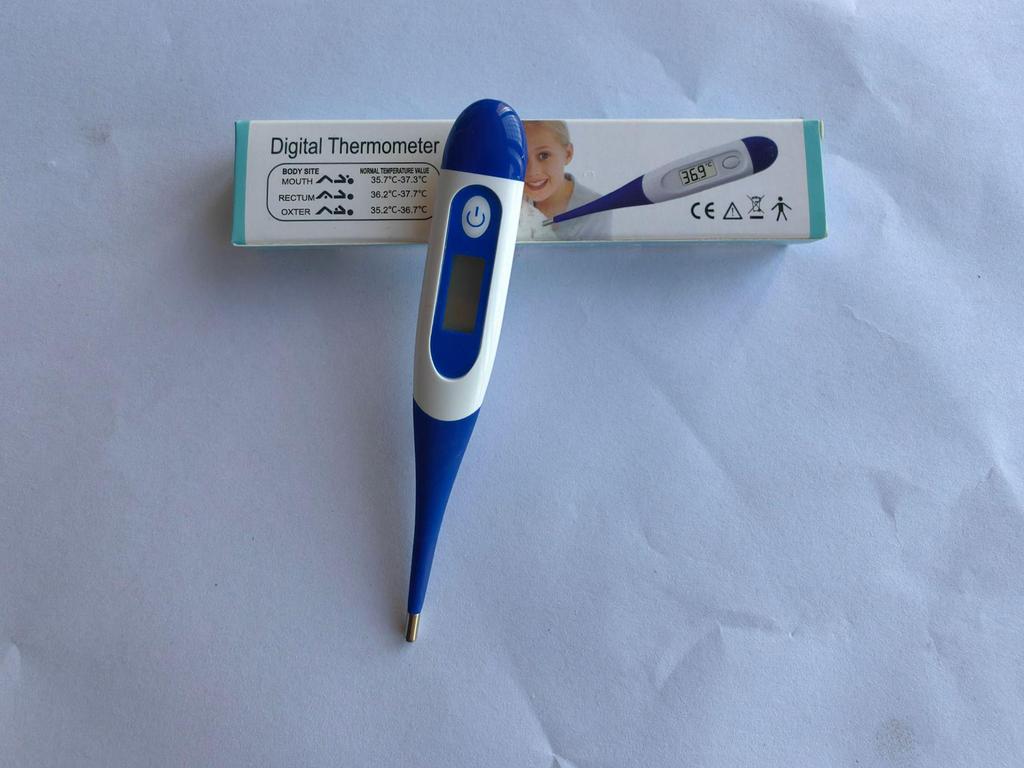 Waterproof Soft-Tip Digital Thermometer for Children and Adults, Measures Oral and Body Temperature